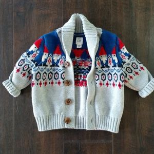 Gap Baby Gnome Sweater Cardigan